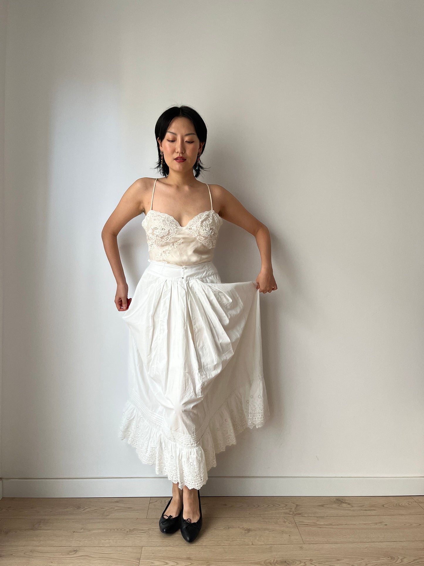 Antique Lace Renaissance Victorian Edwardian Lingerie underdress skirt