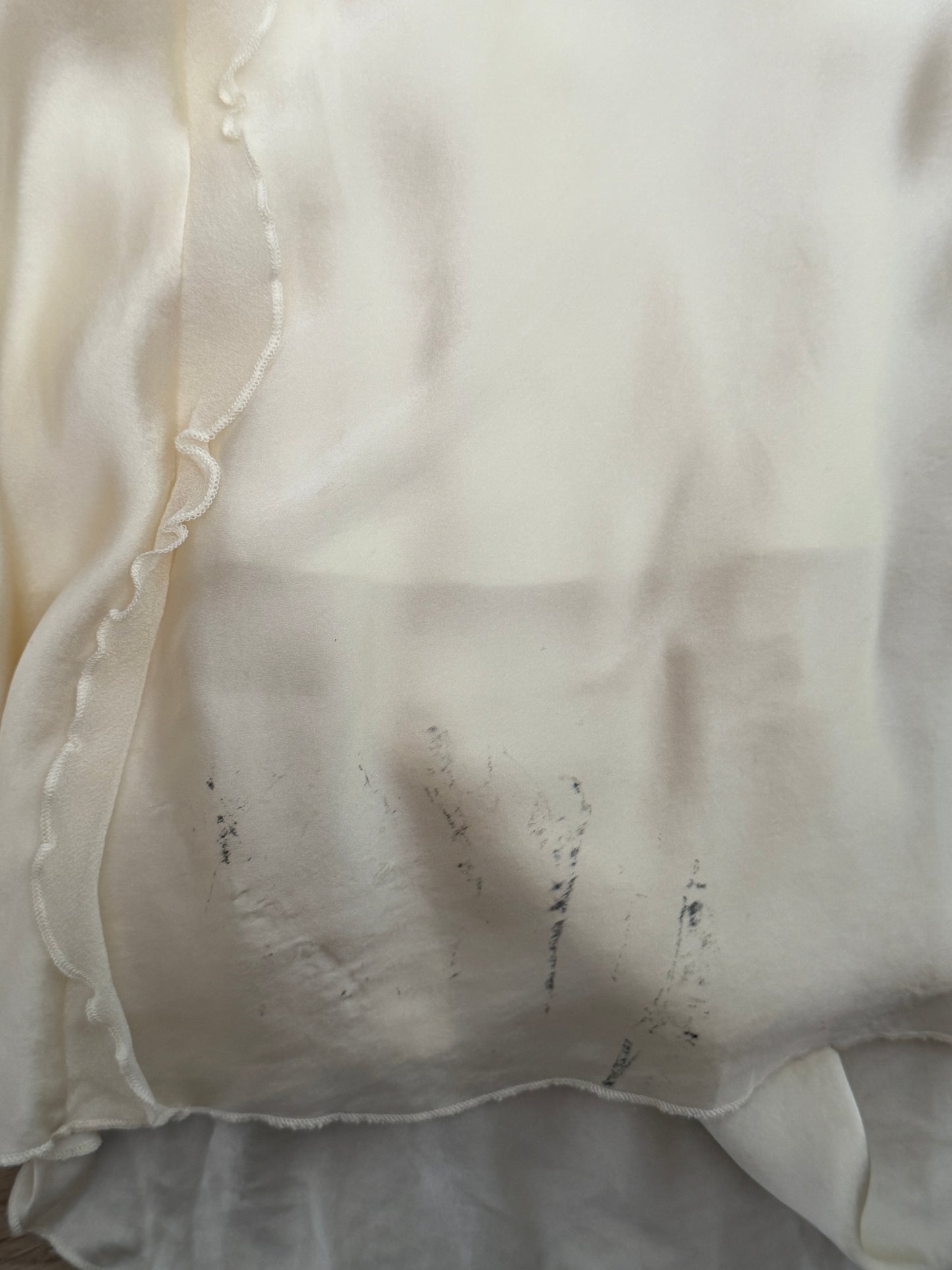 Vintage Pure Silk Maxi Slip Bridal Dress, Backless Night Event Gown
