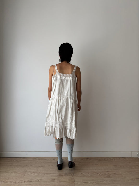 1910s Edwardian Cotton Dress
