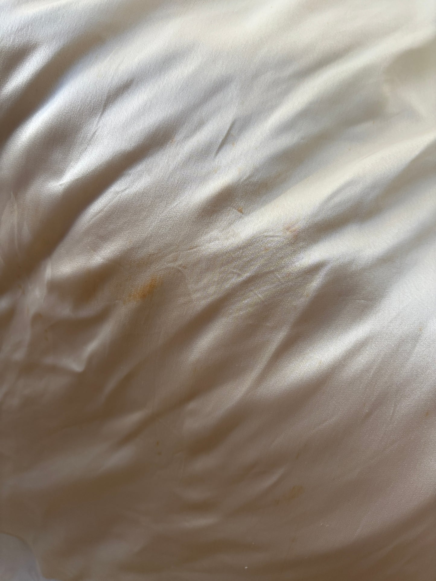 1930s Vintage Silk Bridal Nightgown, Lace Art Deco Bias Cut Maxi Slip Dress