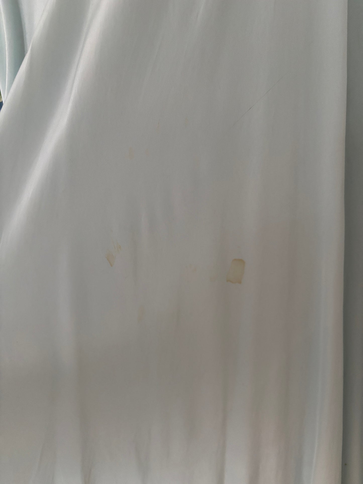 1930s Silk Dress: Antique Pastel Blue Lace Nightgown