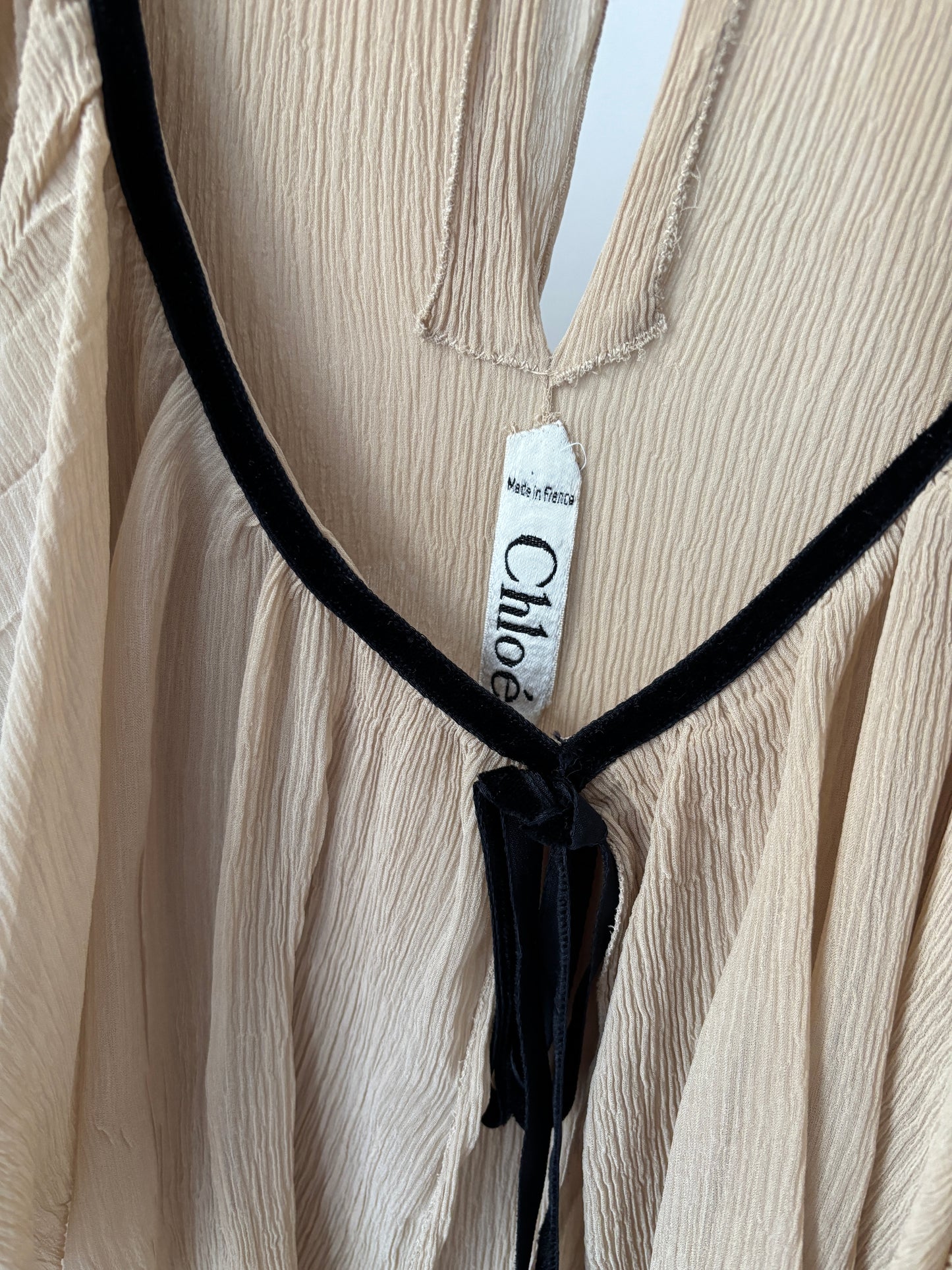 1990s Chloé Silk Wrap Skirt Dress