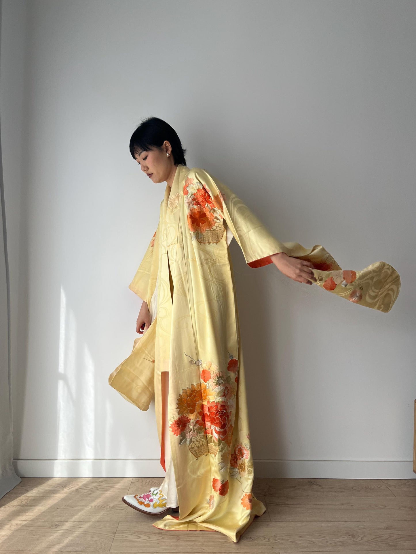 Vintage silk handmade Kimono Jacket, 1920s Style Jazz Age Art Dec Silk Kimono Robe/Jacket