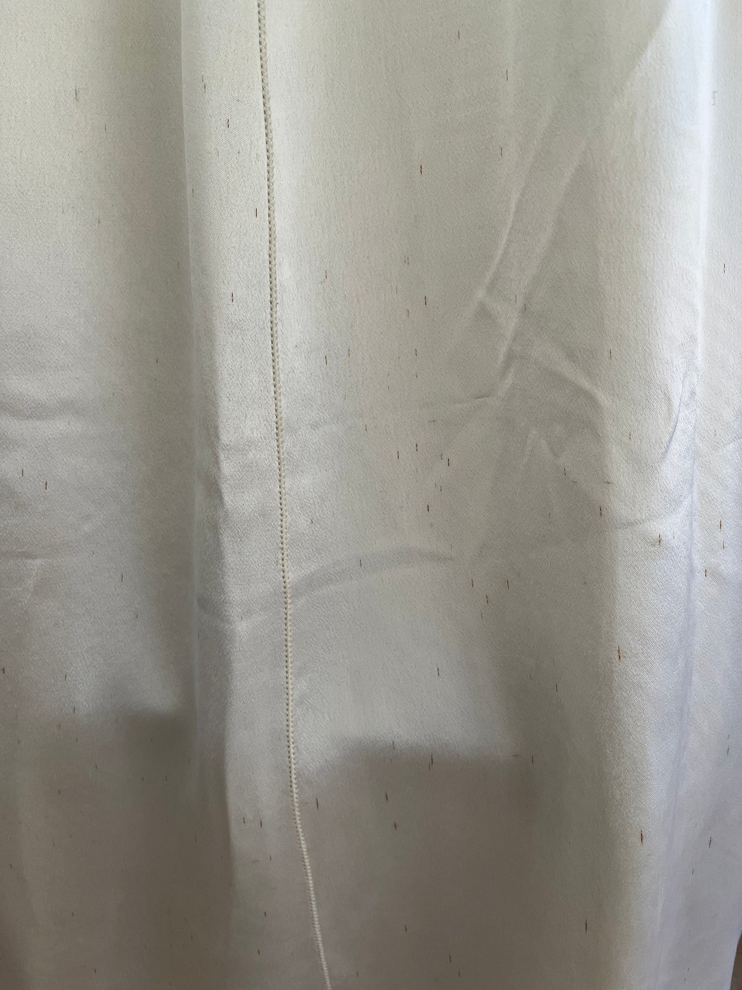 1930s Antique Bridal Lace Bias Cut Negligee Silk Satin Embroidered Nightgown