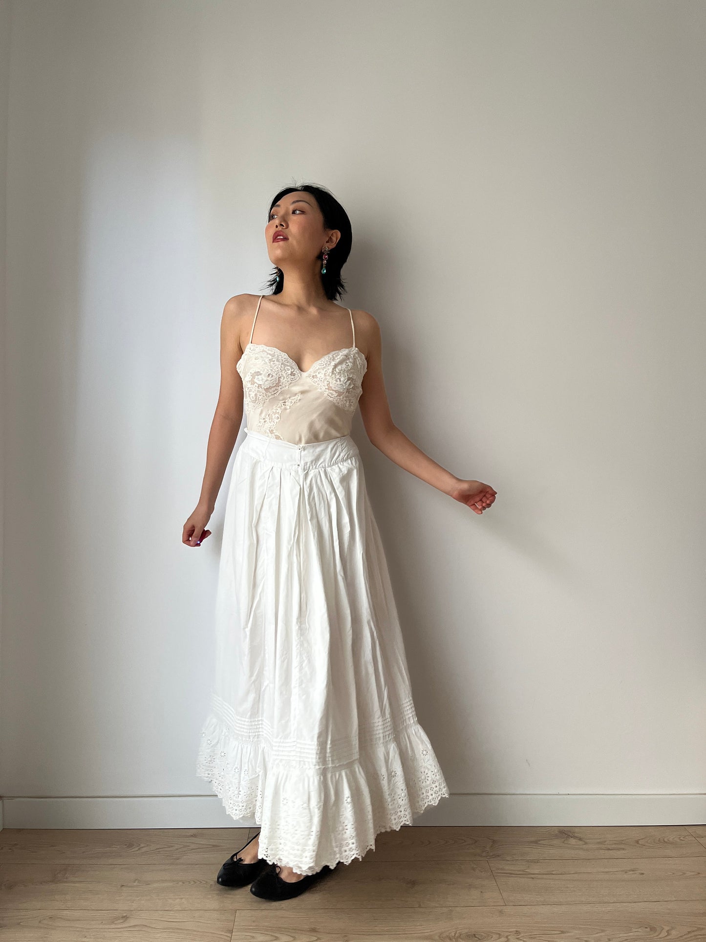 Antique Lace Renaissance Victorian Edwardian Lingerie underdress skirt