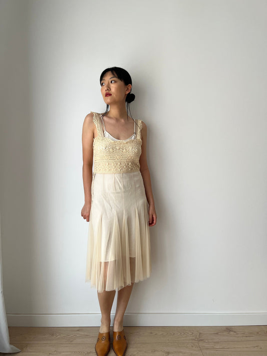 Antique 1800s Style Vintage Lace Renaissance Victorian Nightgown