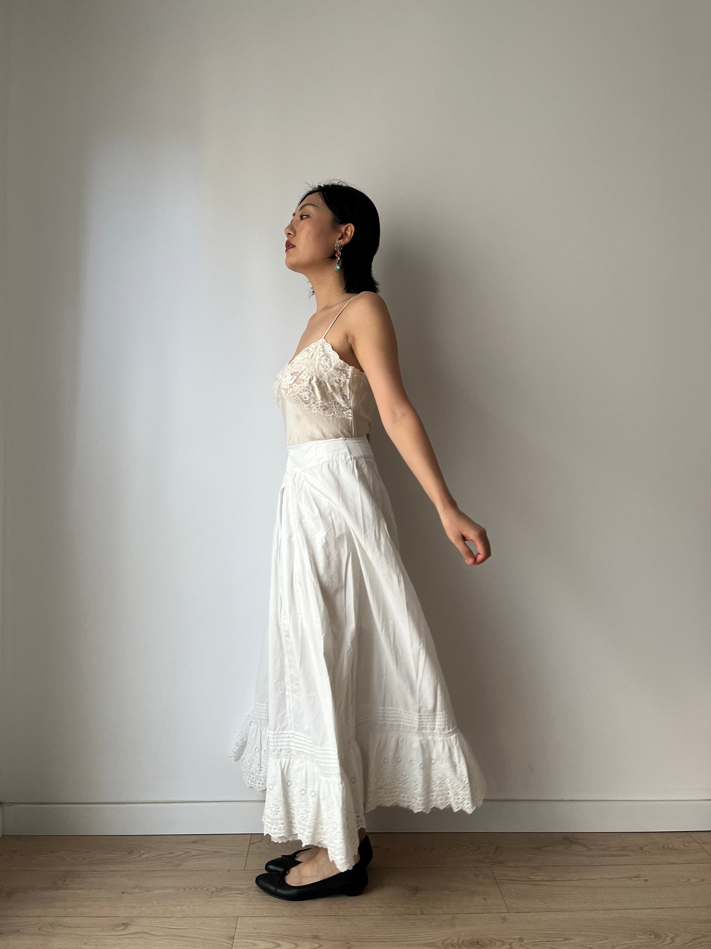 Antique Lace Renaissance Victorian Edwardian Lingerie underdress skirt