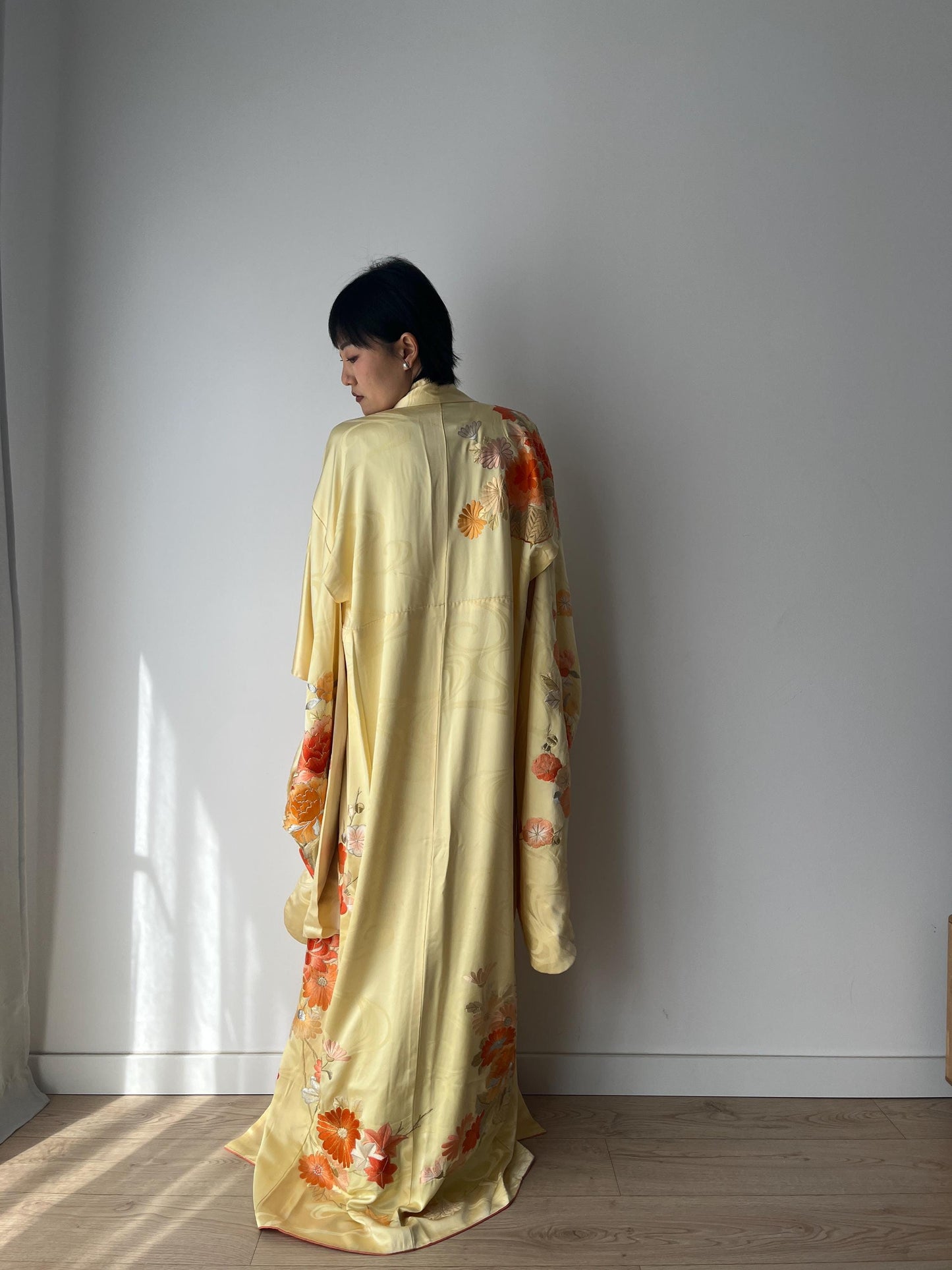 Vintage silk handmade Kimono Jacket, 1920s Style Jazz Age Art Dec Silk Kimono Robe/Jacket