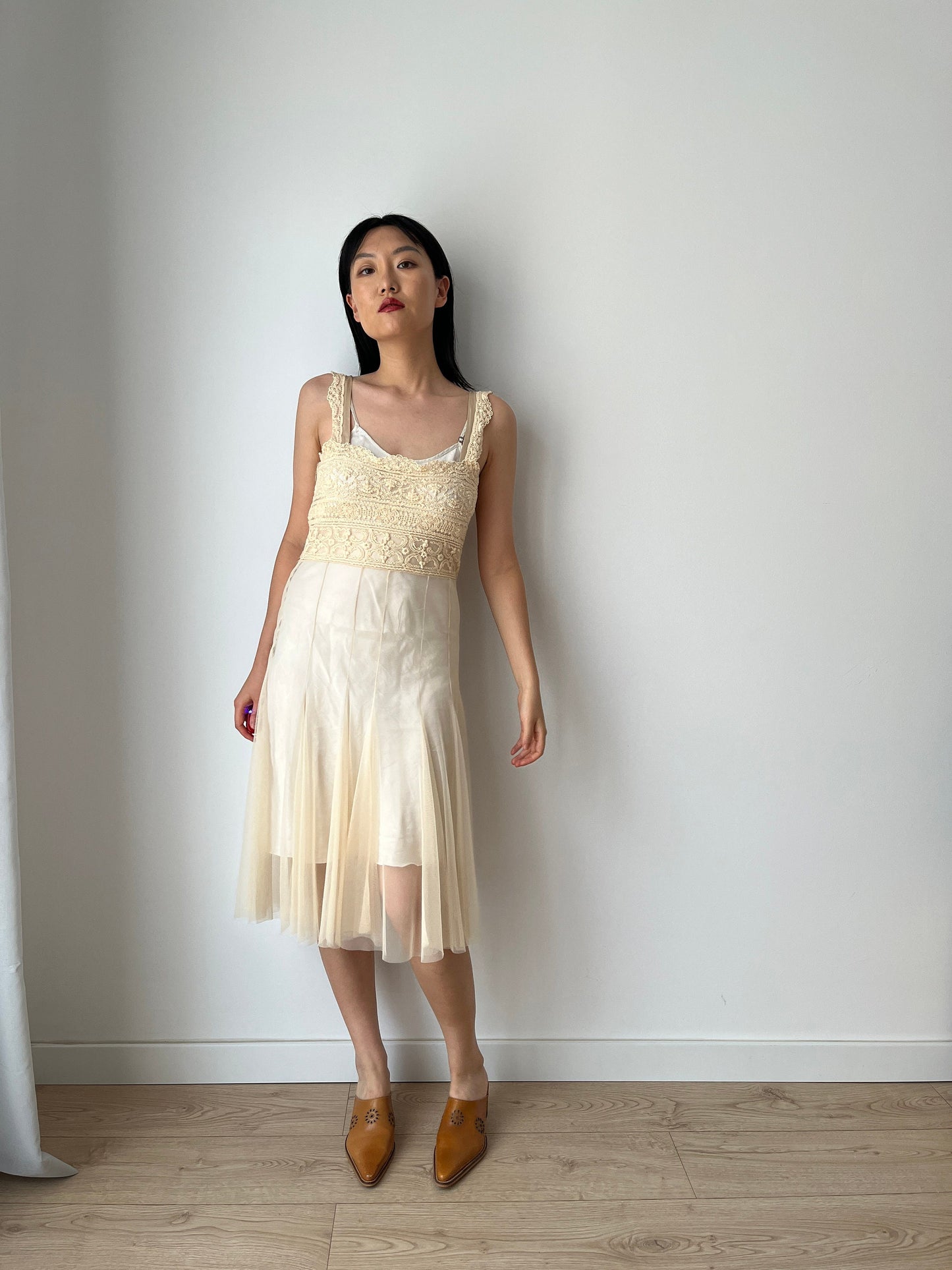 Antique 1800s Style Vintage Lace Renaissance Victorian Nightgown