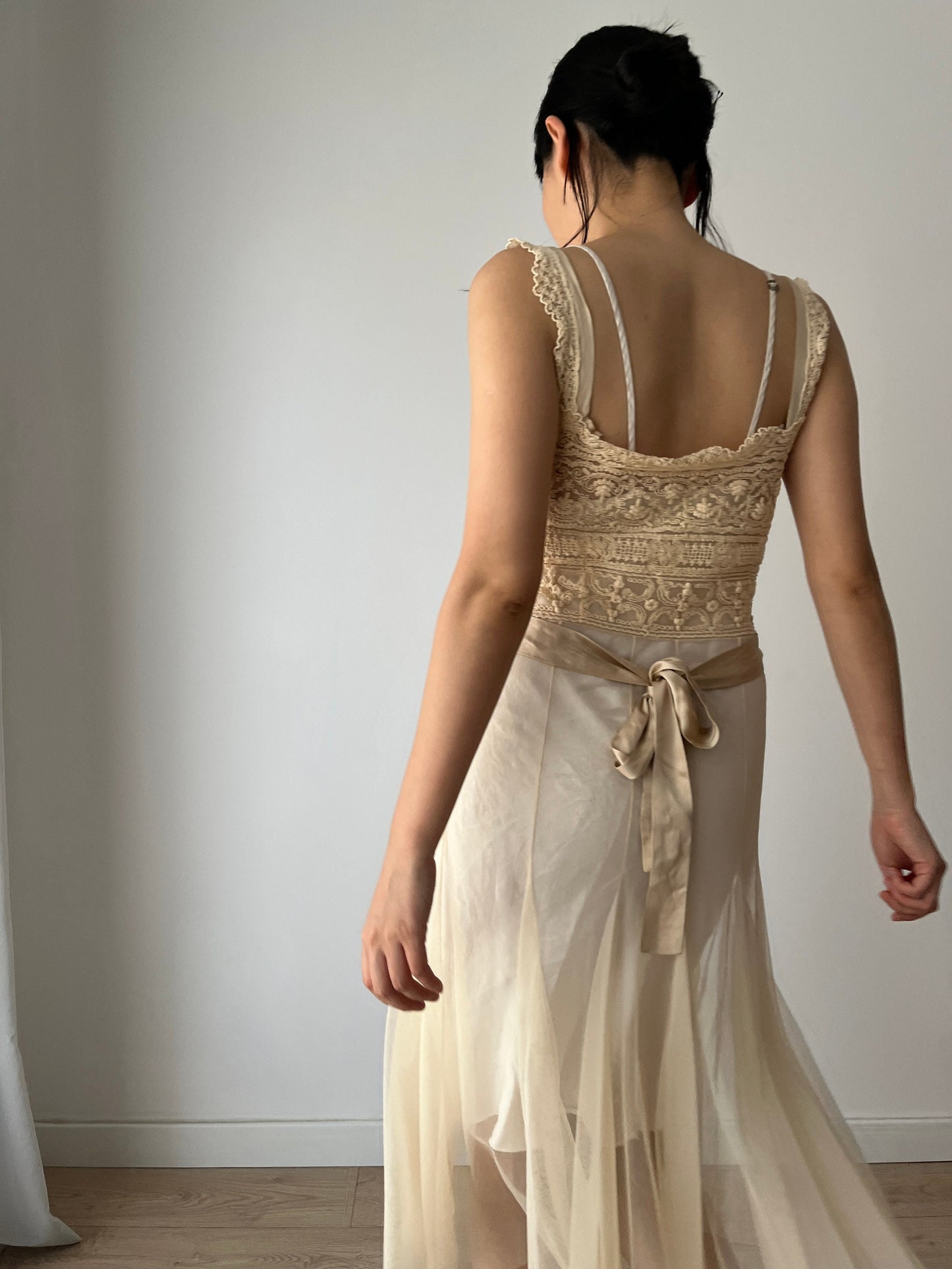 Antique 1800s Style Vintage Lace Renaissance Victorian Nightgown