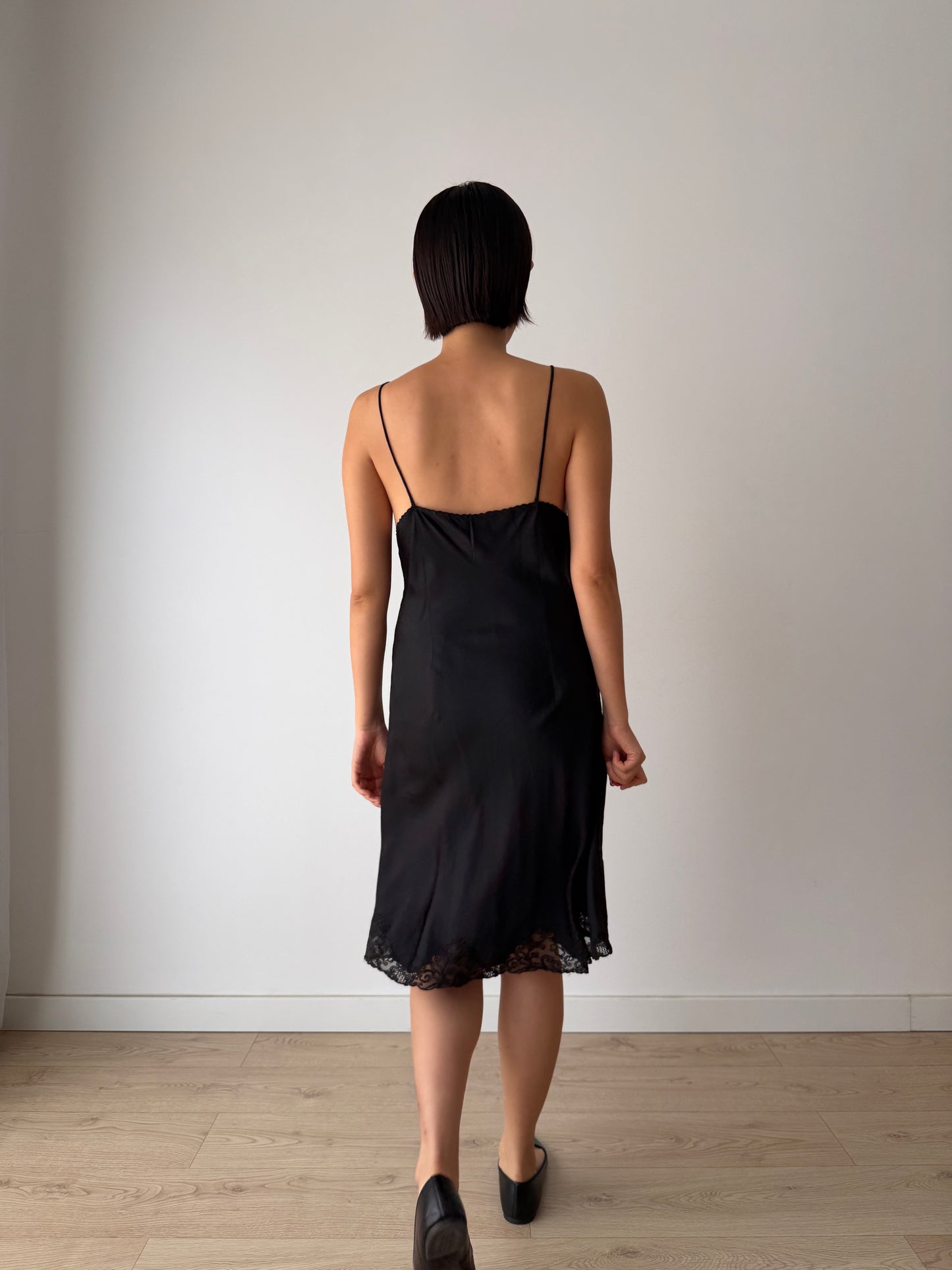 Reserved, 2 black slip dresses