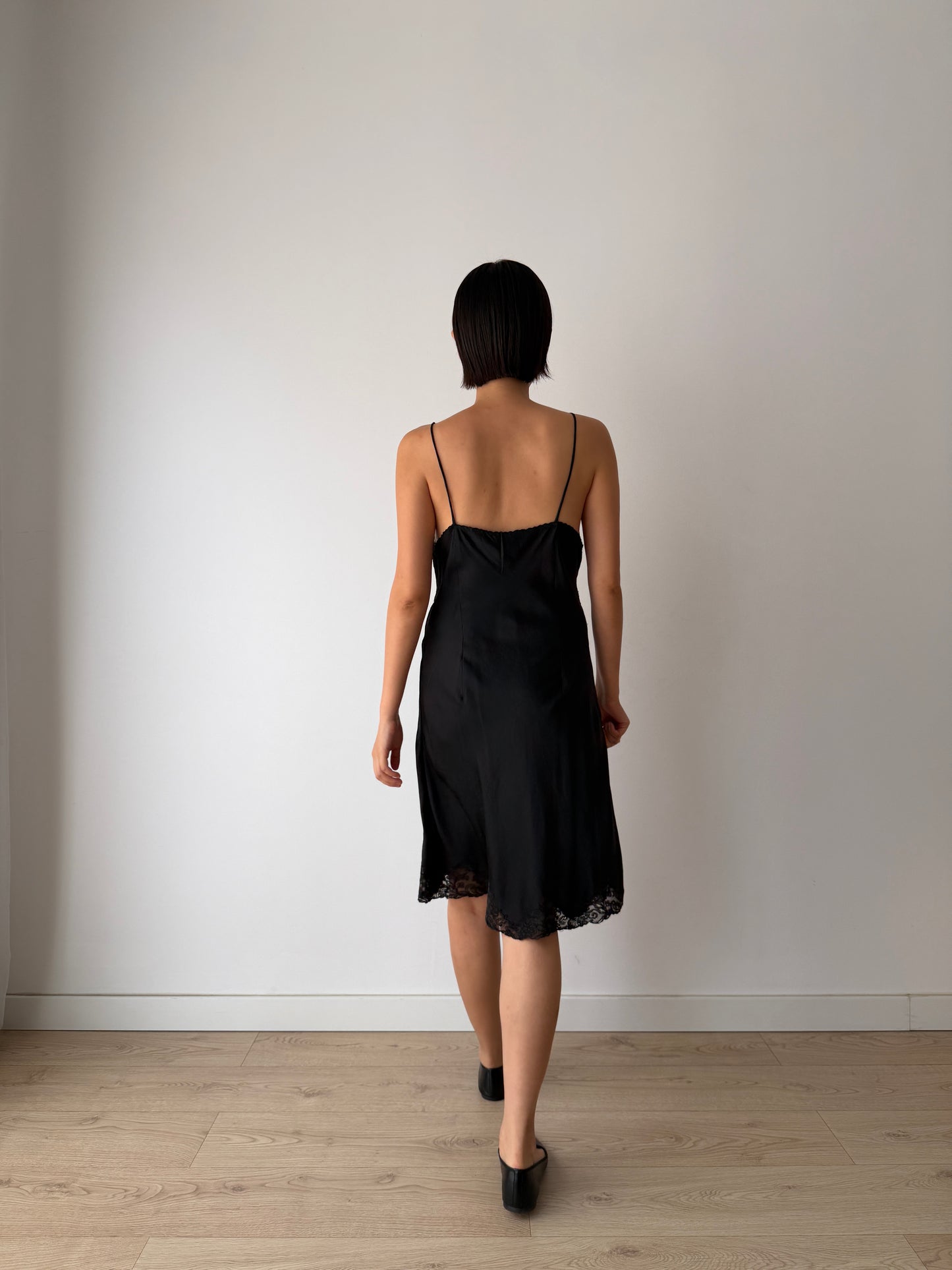 Reserved, 2 black slip dresses
