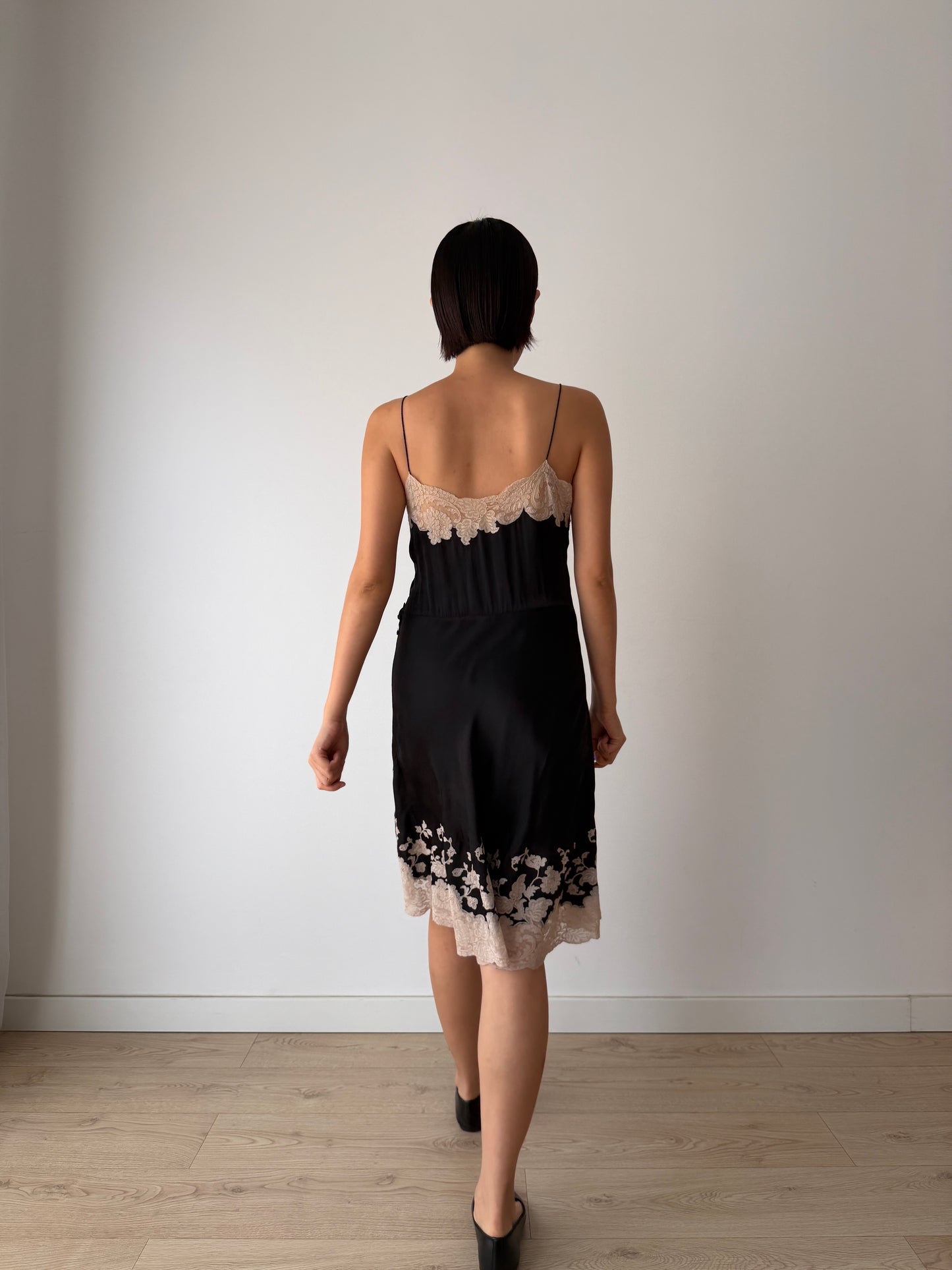 Reserved, 2 black slip dresses