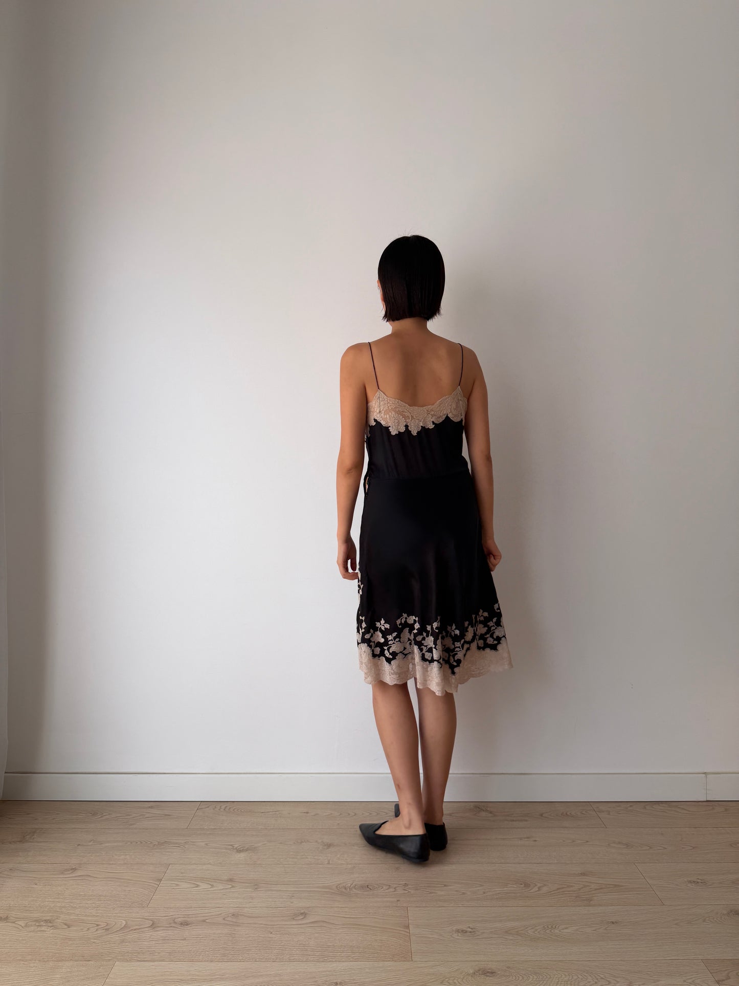 Reserved, 2 black slip dresses