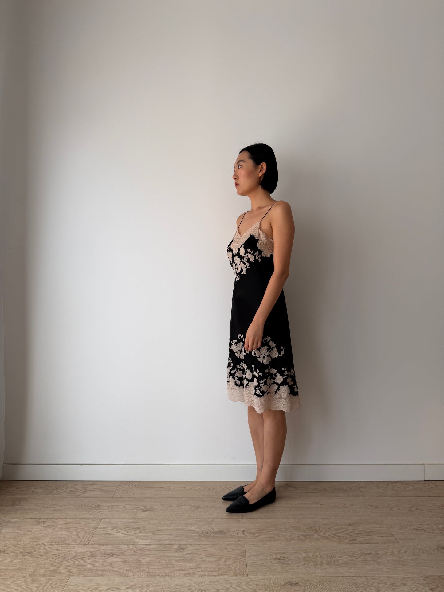 Reserved, 2 black slip dresses