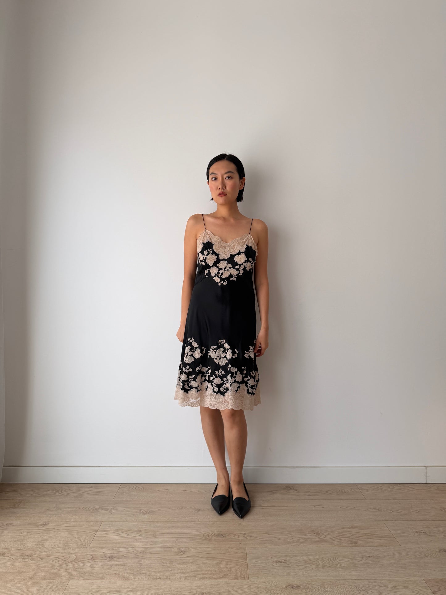 Reserved, 2 black slip dresses