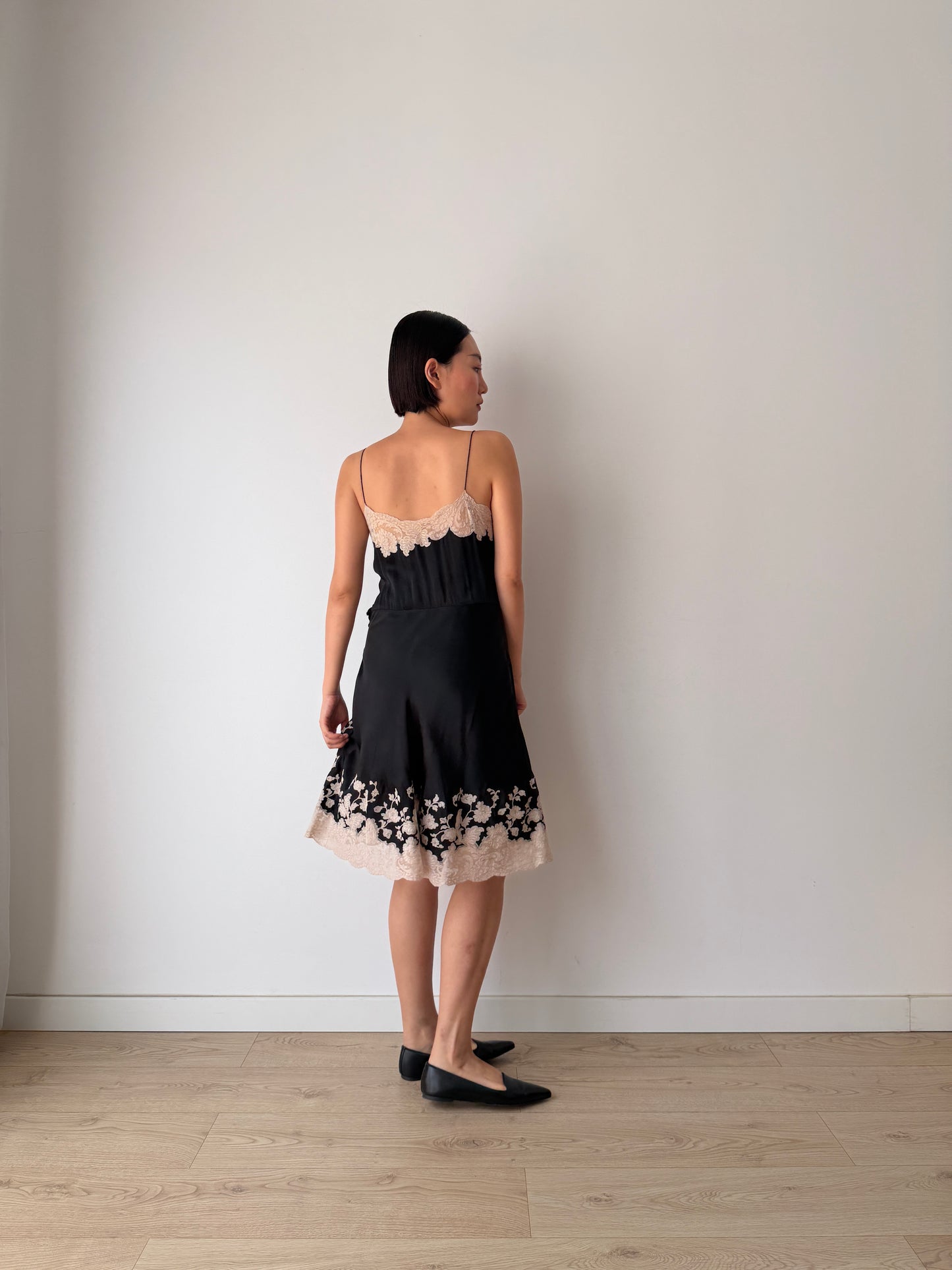Reserved, 2 black slip dresses