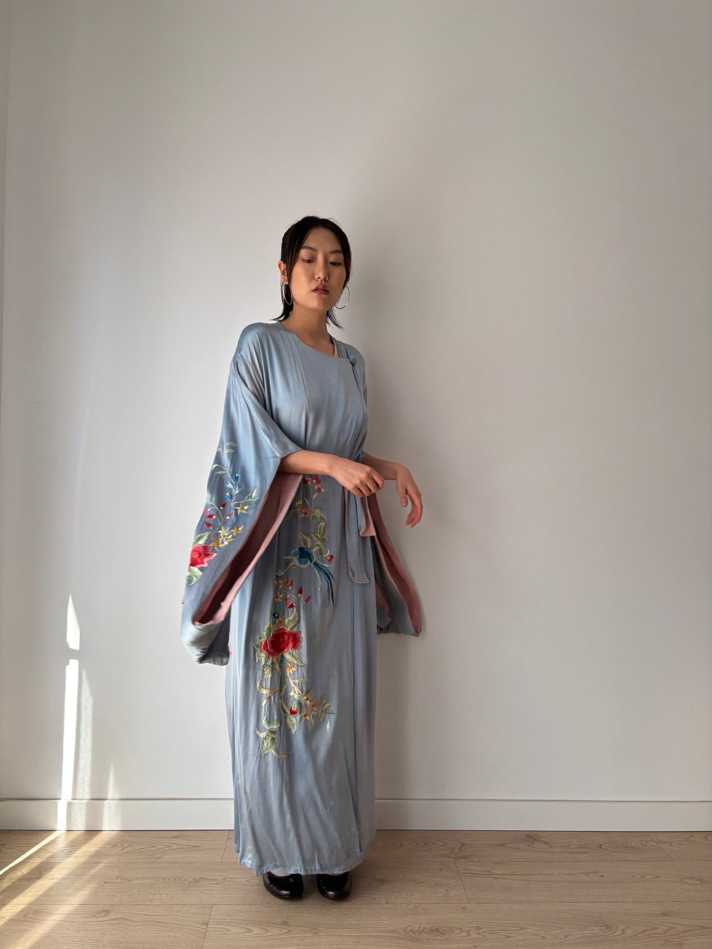 1930s 1920s silk Japanese handmade embroidery Kimono Jacket