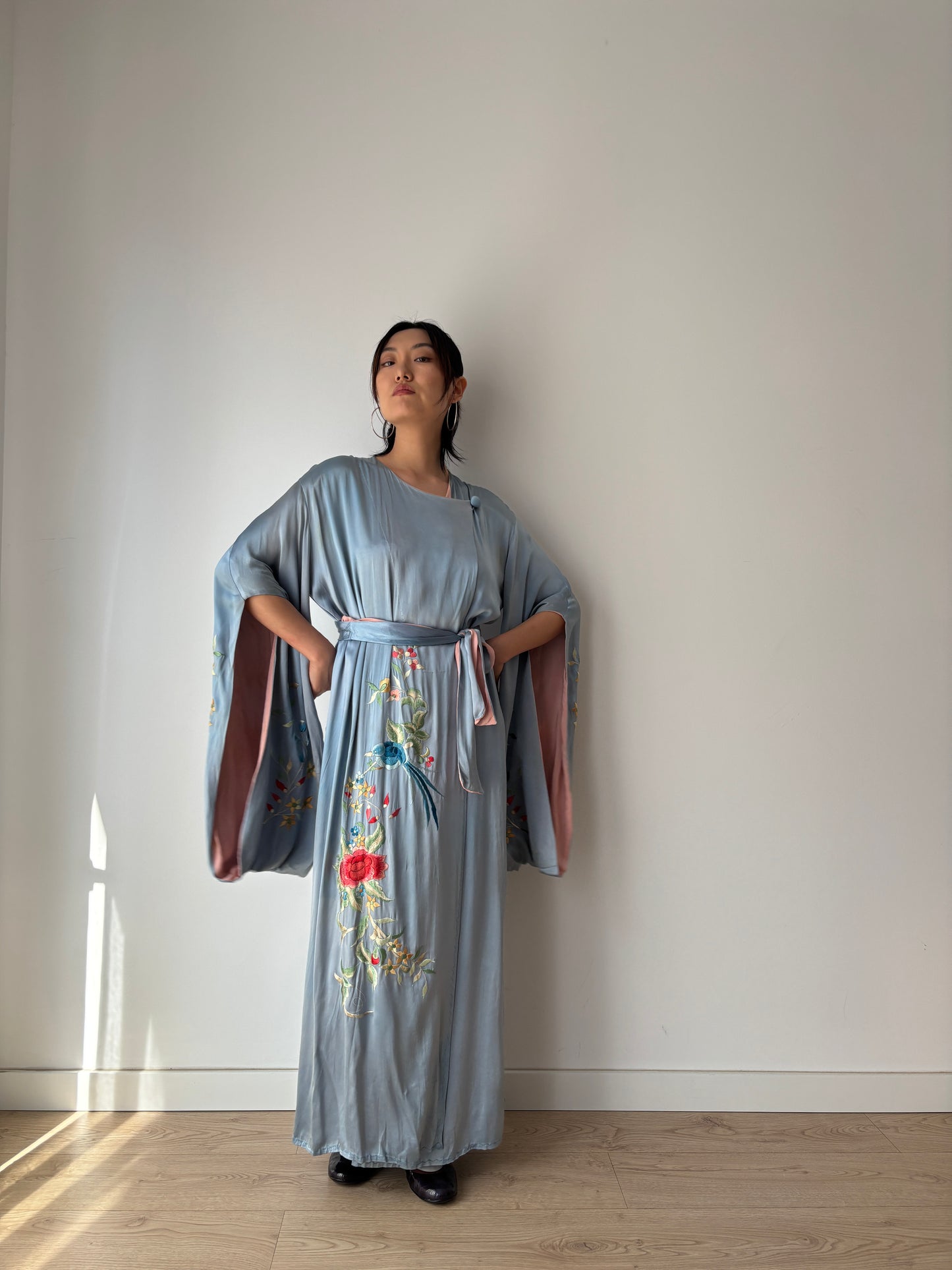 1930s 1920s silk Japanese handmade embroidery Kimono Jacket