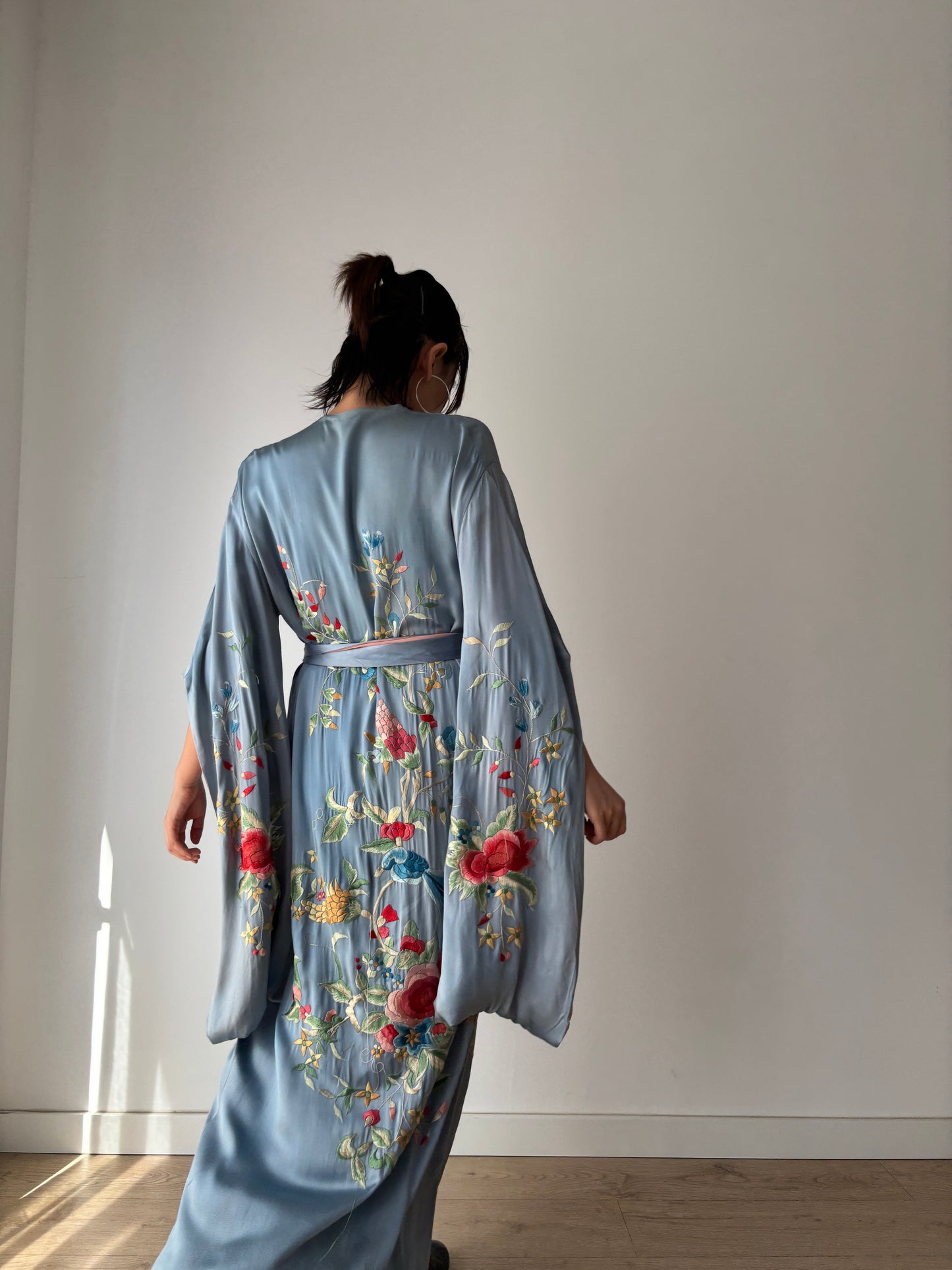 1930s 1920s silk Japanese handmade embroidery Kimono Jacket