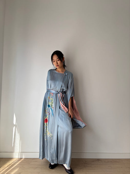 1930s 1920s silk Japanese handmade embroidery Kimono Jacket