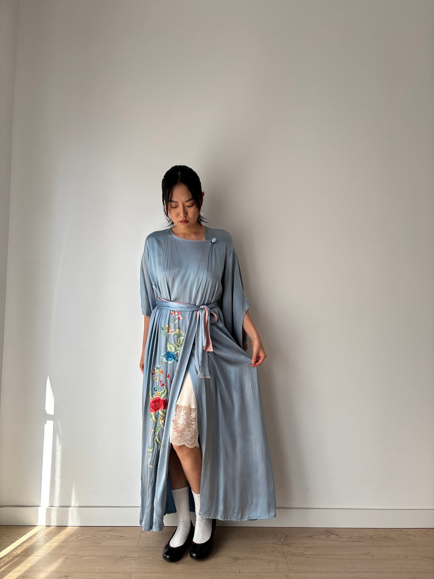 1930s 1920s silk Japanese handmade embroidery Kimono Jacket