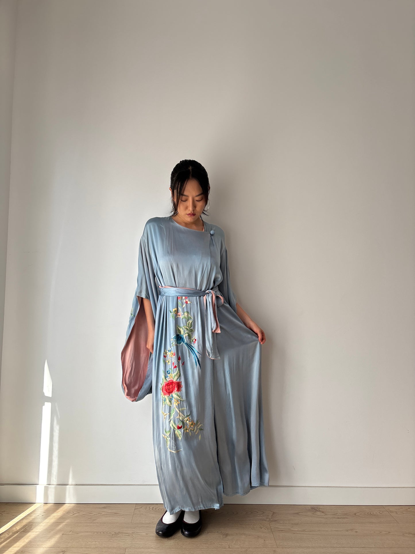 1930s 1920s silk Japanese handmade embroidery Kimono Jacket