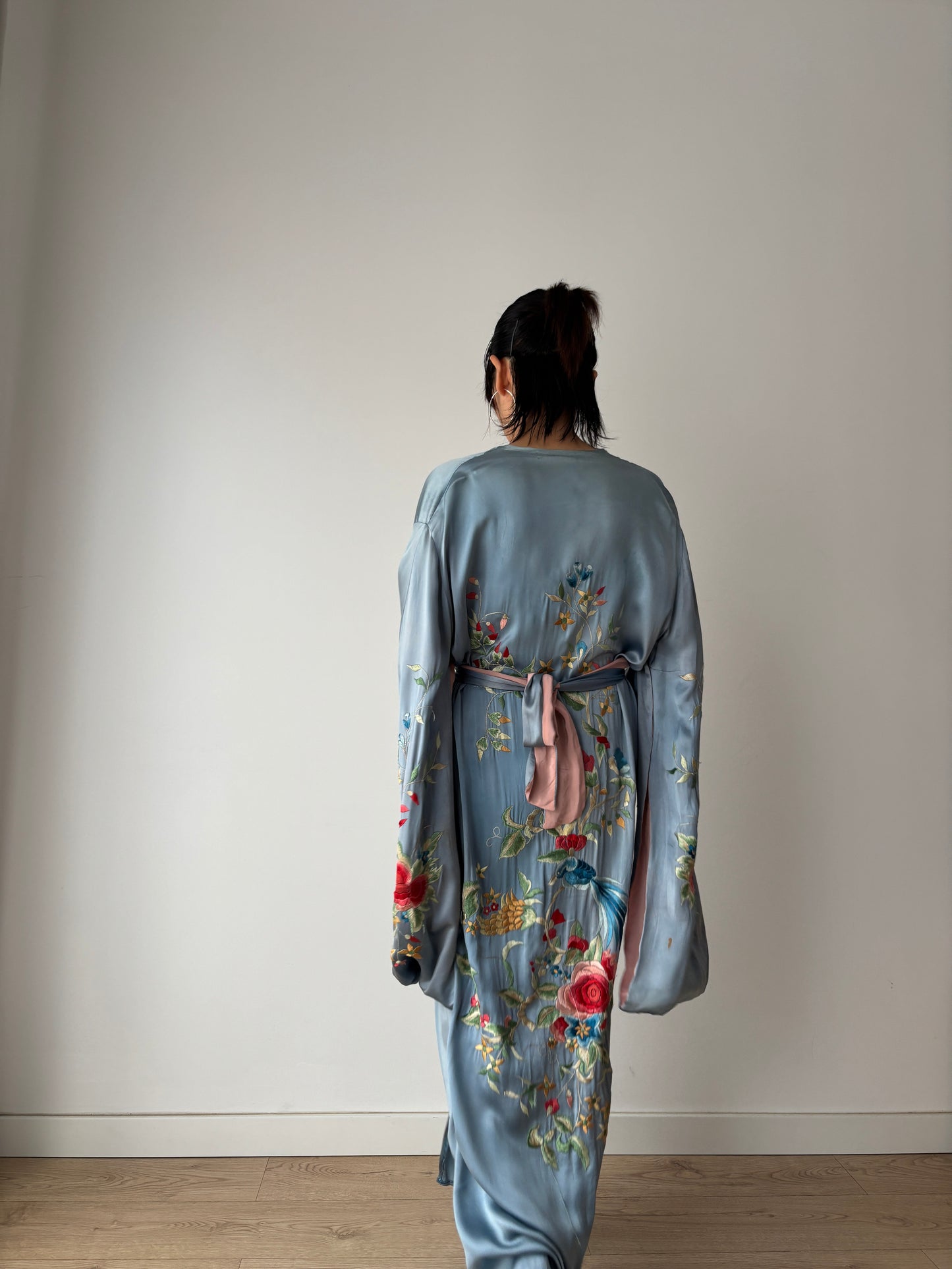 1930s 1920s silk Japanese handmade embroidery Kimono Jacket