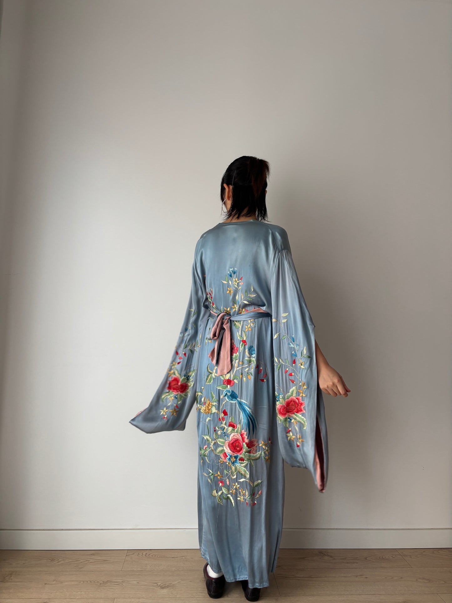 1930s 1920s silk Japanese handmade embroidery Kimono Jacket