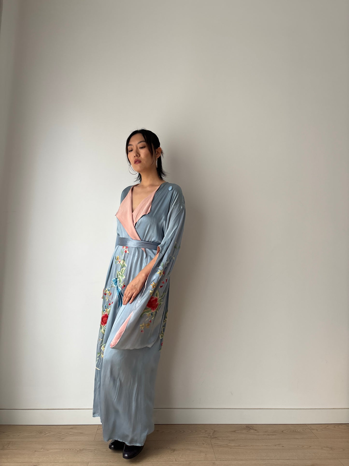 1930s 1920s silk Japanese handmade embroidery Kimono Jacket