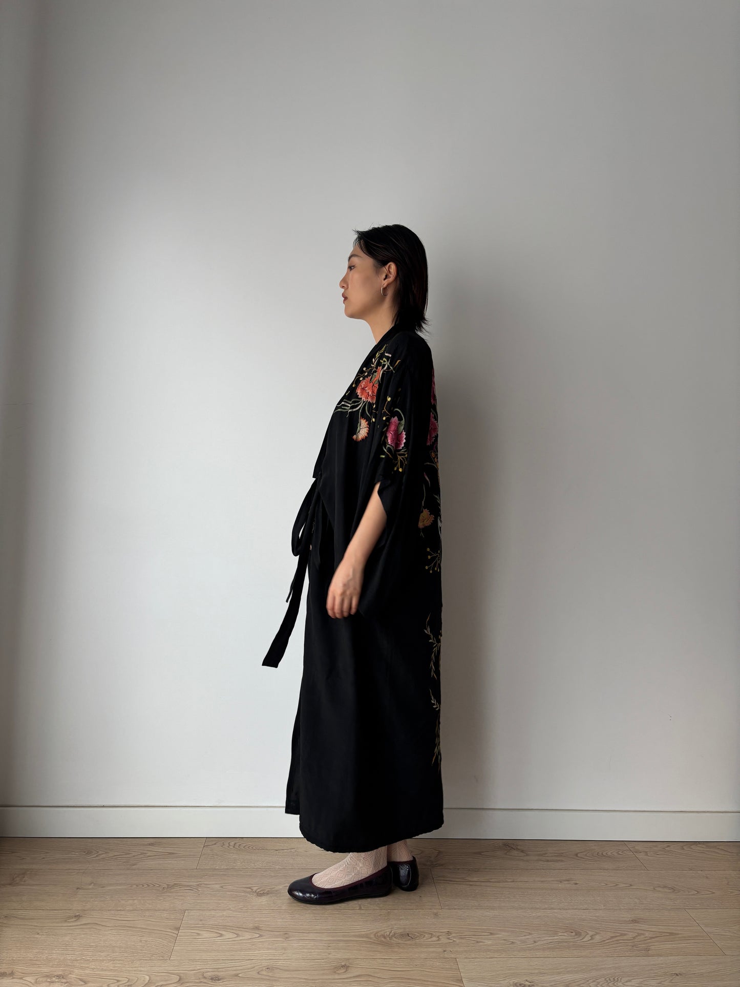 1930s 1920s pure silk handmade embroidered Kimono