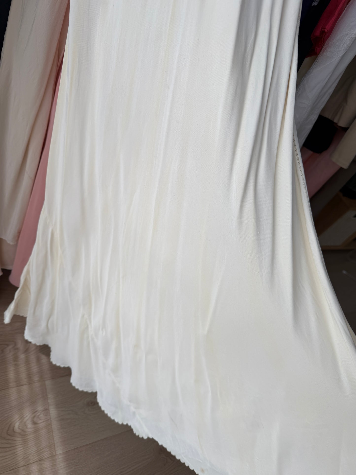 1930s lace pure silk bridal dress