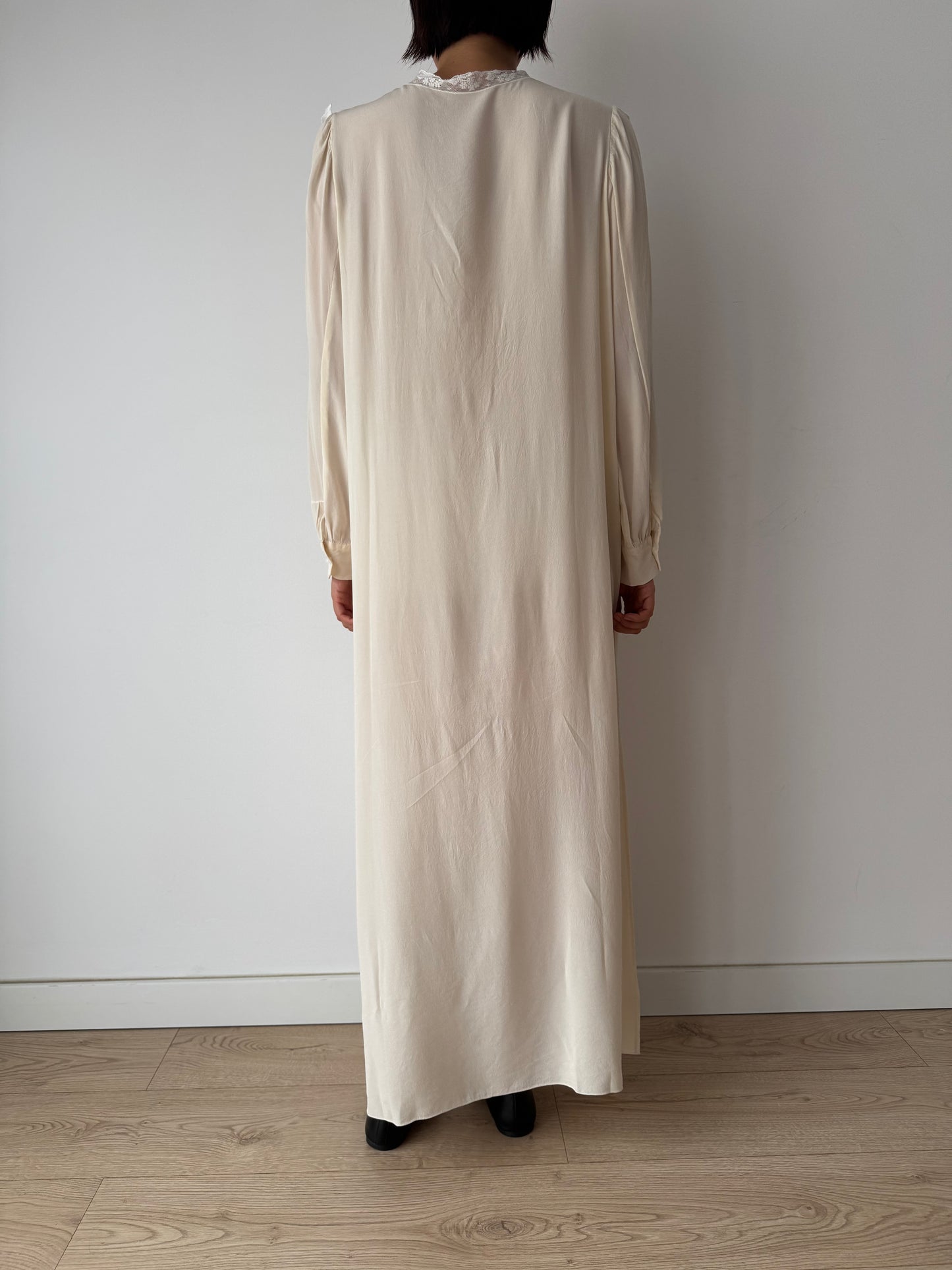 Vintage pure silk lace nightgown