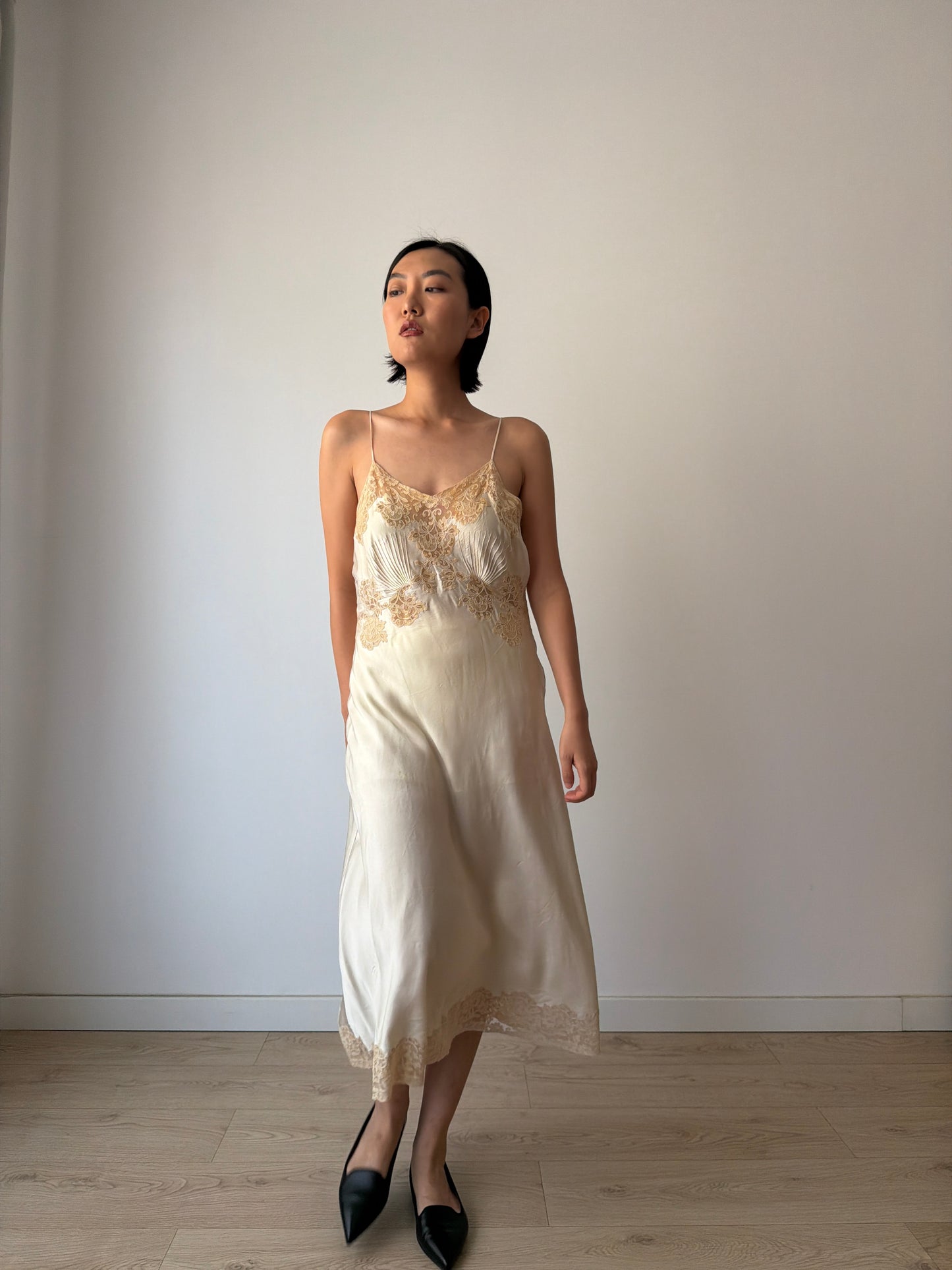 Reserved, vintage lace slip dresses