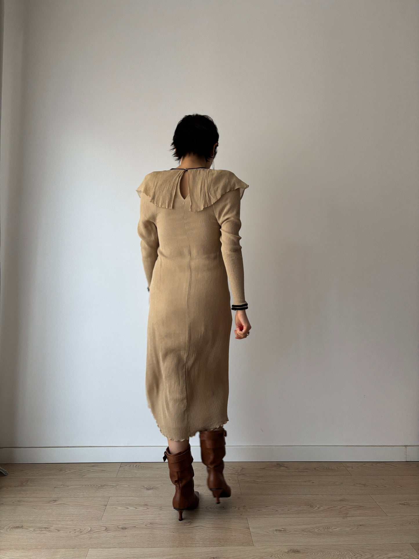 1990s Chloé Silk Wrap Skirt Dress