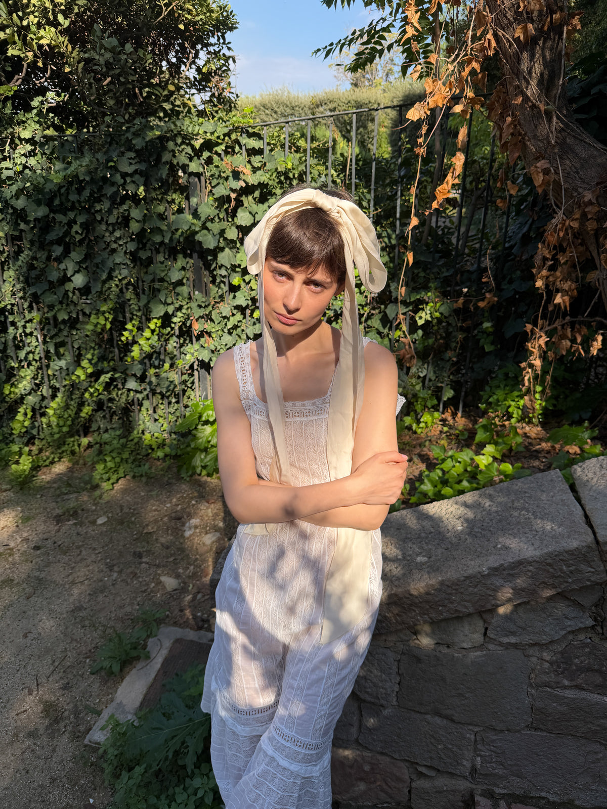 1910s 1915s white Edwardian dress