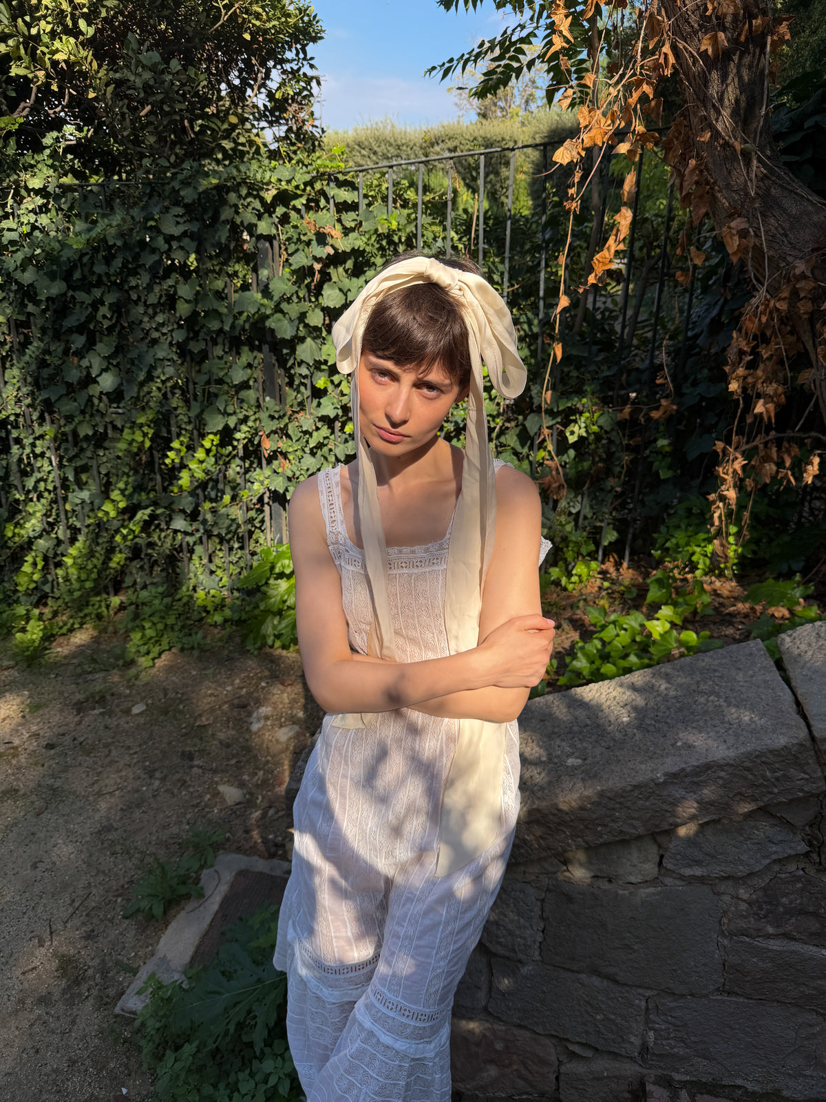 1910s 1915s white Edwardian dress