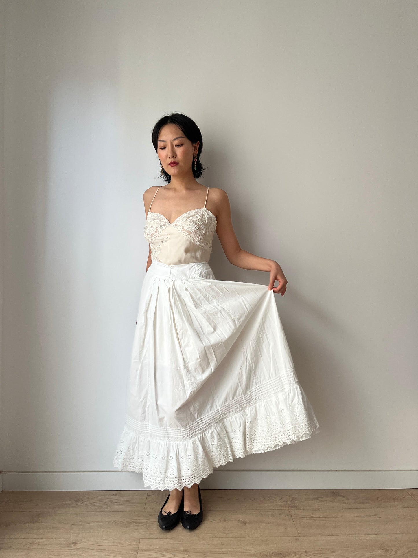 Antique Lace Renaissance Victorian Edwardian Lingerie underdress skirt