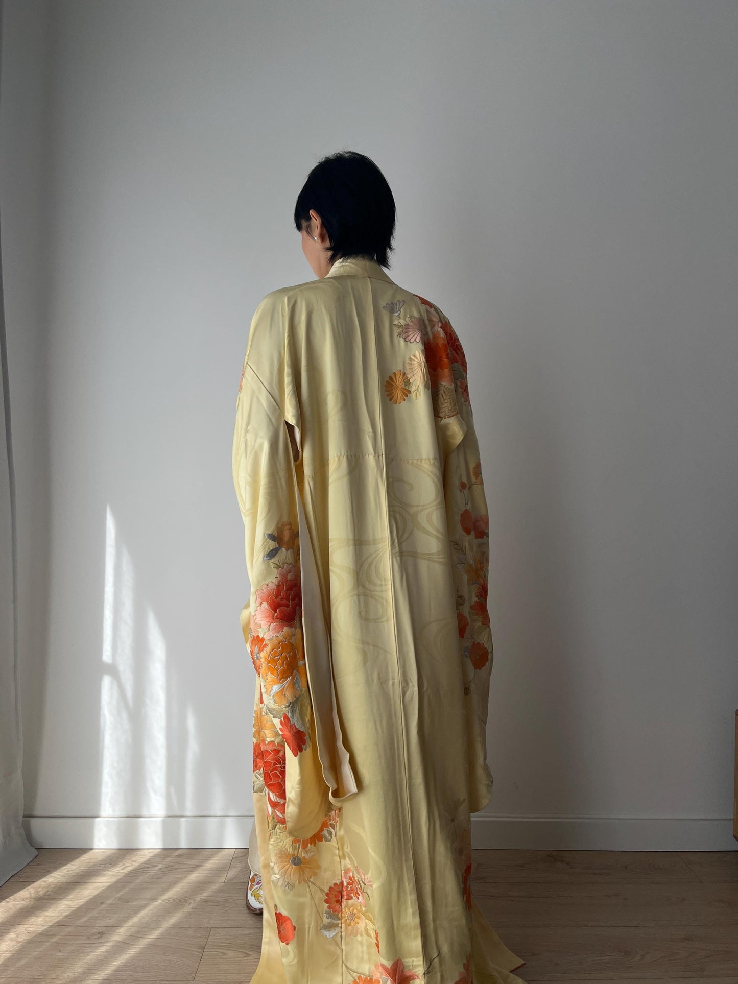 Vintage silk handmade Kimono Jacket, 1920s Style Jazz Age Art Dec Silk Kimono Robe/Jacket