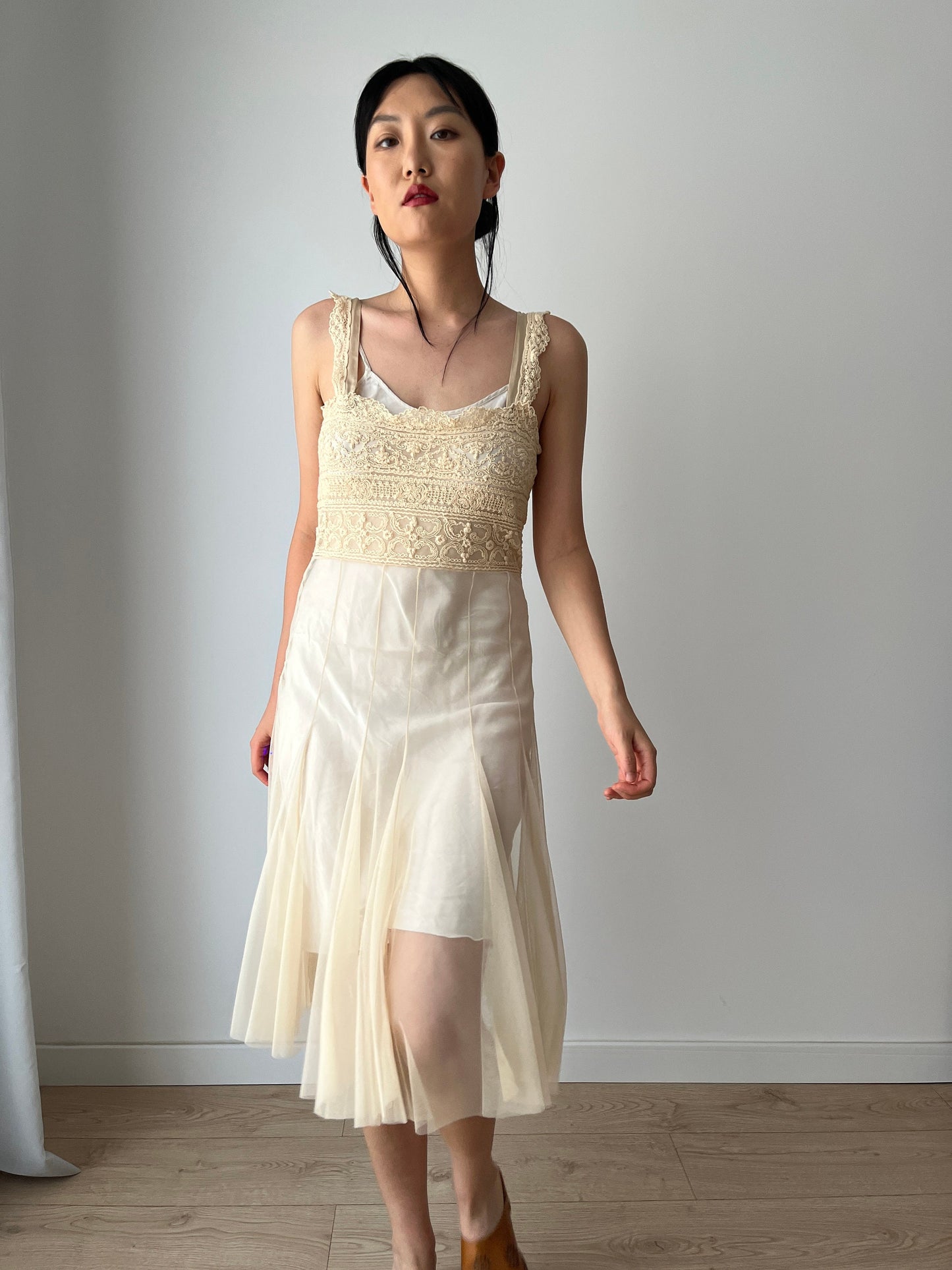 Antique 1800s Style Vintage Lace Renaissance Victorian Nightgown