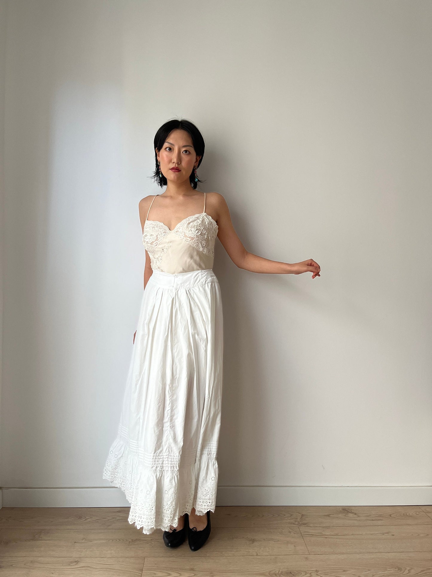 Antique Lace Renaissance Victorian Edwardian Lingerie underdress skirt